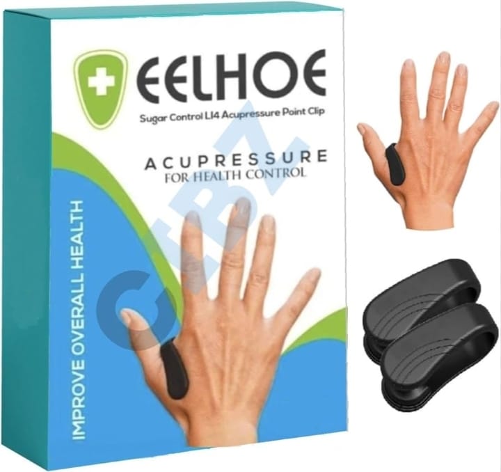 Sugar Control Acupressure Point Clip – Magnetic Finger Pressure Clip for Wellness, Relaxation & Daily Self-Care
