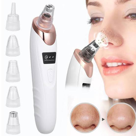 Rechargeable Electric Blackhead Remover & Pore Vacuum Cleaner for Deep Facial Cleansing
