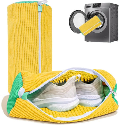 Premium Shoes Washing Bag – Reusable Mesh Laundry Bag for Safe Sneaker & Shoe Cleaning .