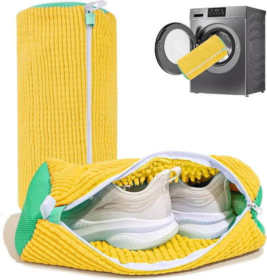 Premium Shoes Washing Bag – Reusable Mesh Laundry Bag for Safe Sneaker & Shoe Cleaning .