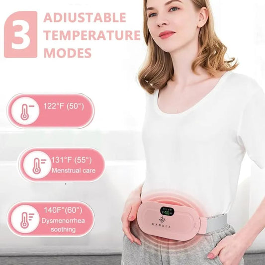 Portable Electric Heating Pad for Women – Fast Heating Waist & Menstrual Pain Relief Belt | Rechargeable Heating Massager