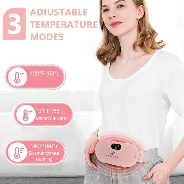 Portable Electric Heating Pad for Women – Fast Heating Waist & Menstrual Pain Relief Belt | Rechargeable Heating Massager