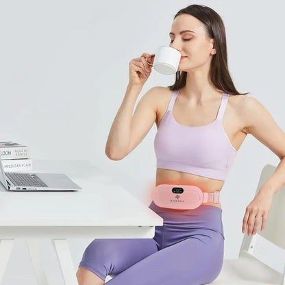 Portable Electric Heating Pad for Women – Fast Heating Waist & Menstrual Pain Relief Belt | Rechargeable Heating Massager