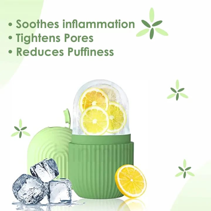 2-in-1 Ice & Jade Facial Roller – Face Massager for Skin Tightening, Puffiness Relief & Glowing Skin